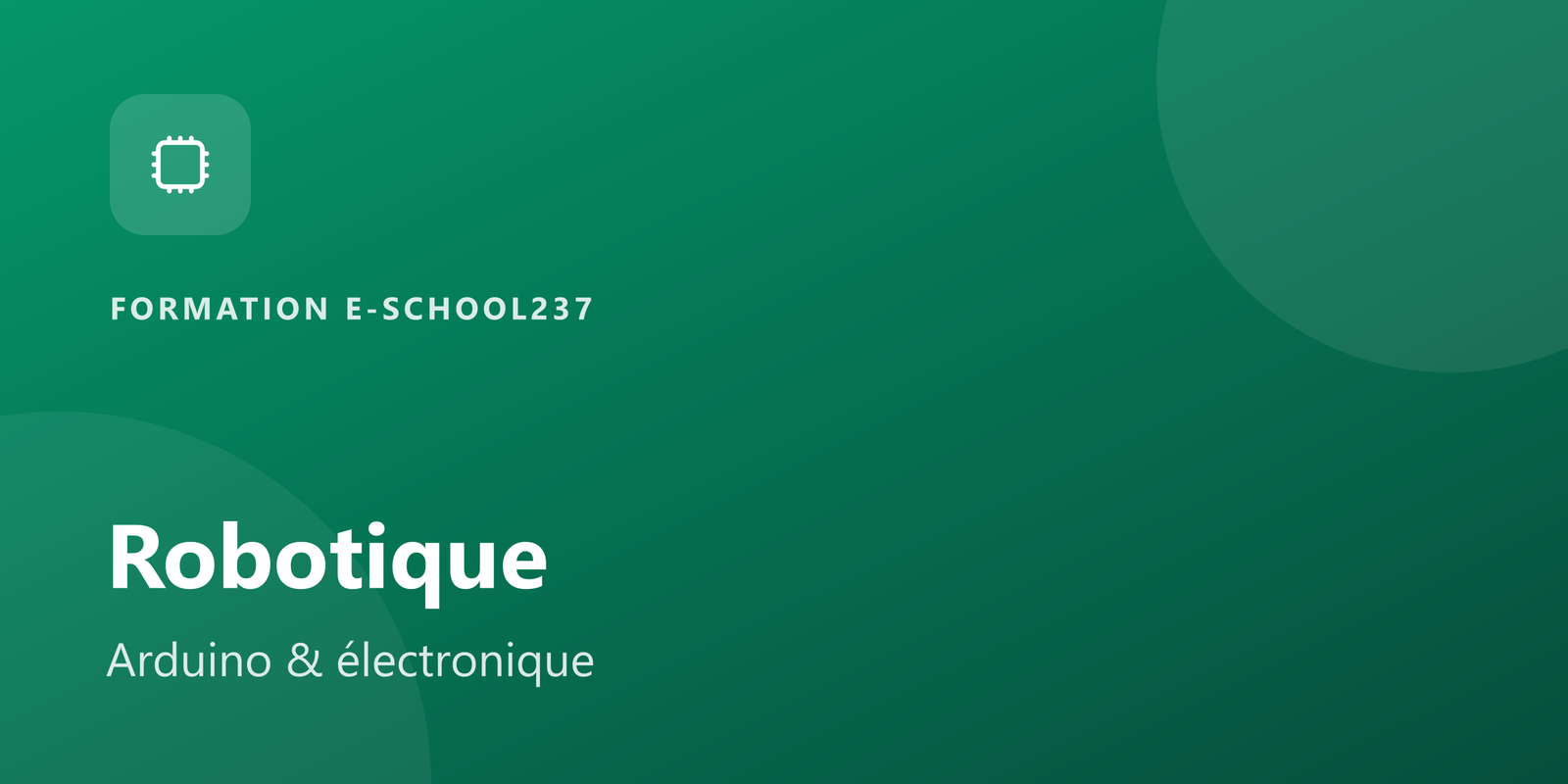 Robotique pour débutants