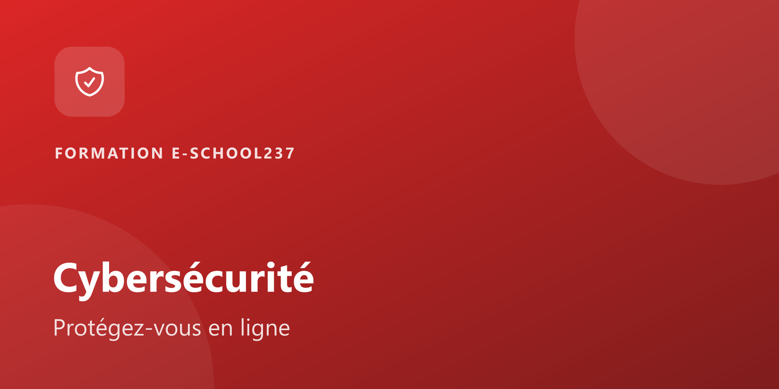 Introduction à la Cybersécurité